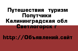 Путешествия, туризм Попутчики. Калининградская обл.,Светлогорск г.